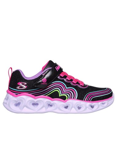 302689L/BKMT Zapatilla Skechers luces niña.